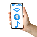 Wanna ogrodowa Jacuzzi z hydromasażem dla 6 osób LavaSpa 230x230cm 65 dysz 4 pompy system Balboa biały marmur obudowa czarna