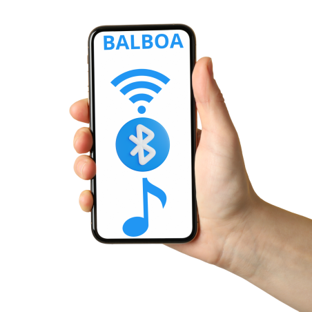 Wanna ogrodowa Jacuzzi z hydromasażem dla 5 osób LavaSpa 230x230cm 65 dysz 4 pompy system Balboa biały marmur obudowa szara