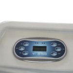 Wanna ogrodowa Jacuzzi z hydromasażem dla 5 osób LavaSpa 210x210cm 54 dysze 3 pompy system Balboa biały marmur obudowa szara